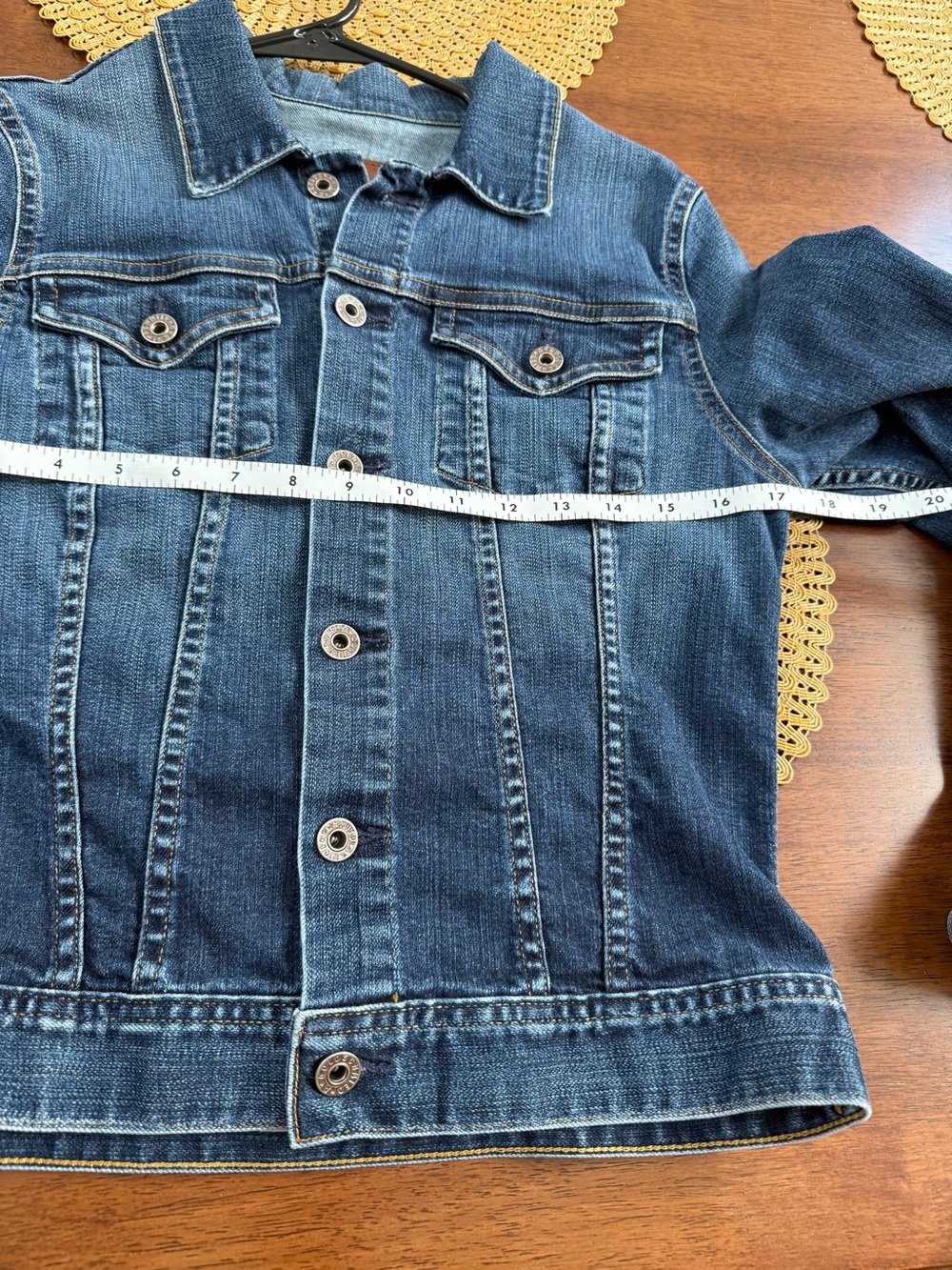 AG Adriano Goldschmied Denim Jacket Large USA Made Classic Trucker Jean Jacket - Picture 3 of 7